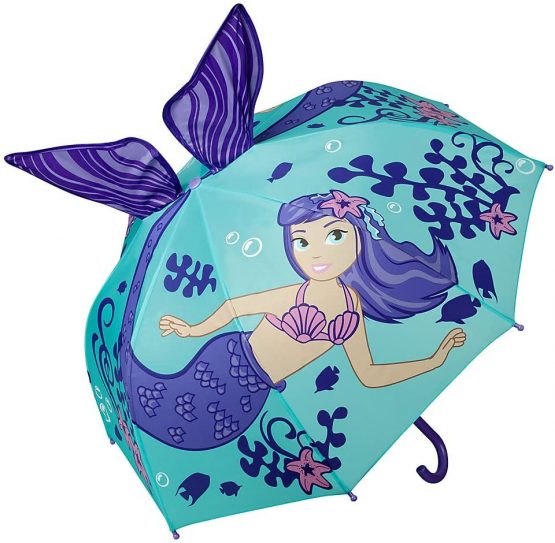 VON LILIENFELD® Umbrella Automatic Children Boys Girls Motif 3-D (up to Age 8)