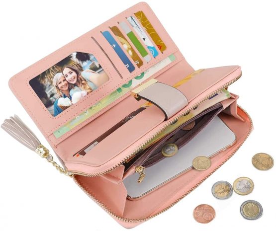 Ladies Purse, Women's Wallet with Multiple Card Slots and Roomy Compartment (Stripe) - Image 4