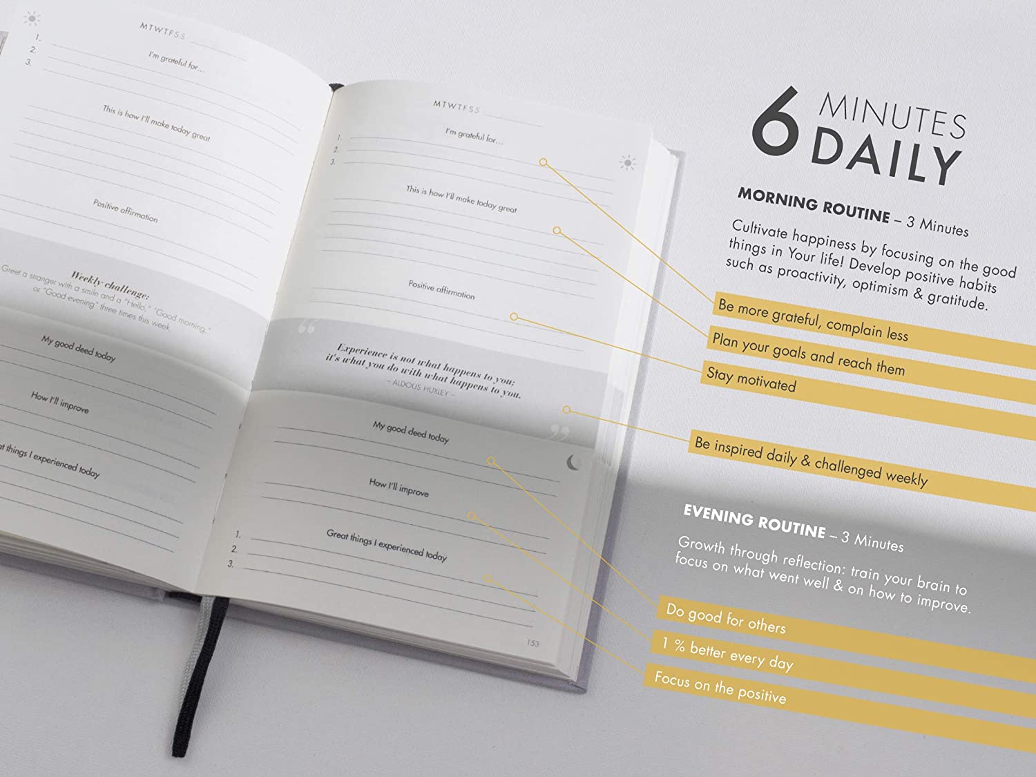 UrBestSelf 6-Minute Diary Pure, 3-Million-Copy Gratitude Journal for Women & Men - Image 2