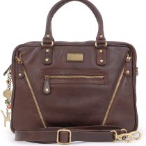 CATWALK COLLECTION HANDBAGS - Women's Leather Tote Shoulder Bag - Ladies Briefcase Work Bag - Additional Cross Body Strap - Tablet/Laptop Messenger Bag - SIENNA