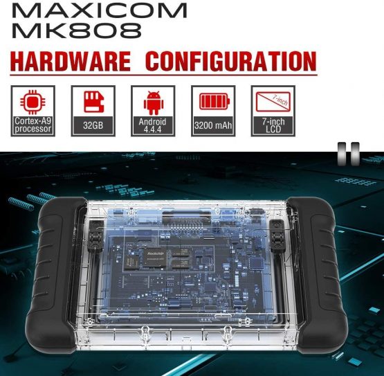 Autel MaxiCOM MK808 Car Diagnostic Scan Tool OBD2 Code Reader, with All Systems Diagnosis and 25 Service Functions Including Oil Reset IMMO/EPB/BMS/SAS/TPMS/AutoVIN/ABS Bleeding (Original) - Image 4