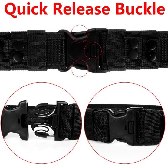 LUUFAN Military Tactical Belt Security Gear Adjustable Heavy Duty Belt with Quick Release Buckle for Outdoor Activity - Image 4