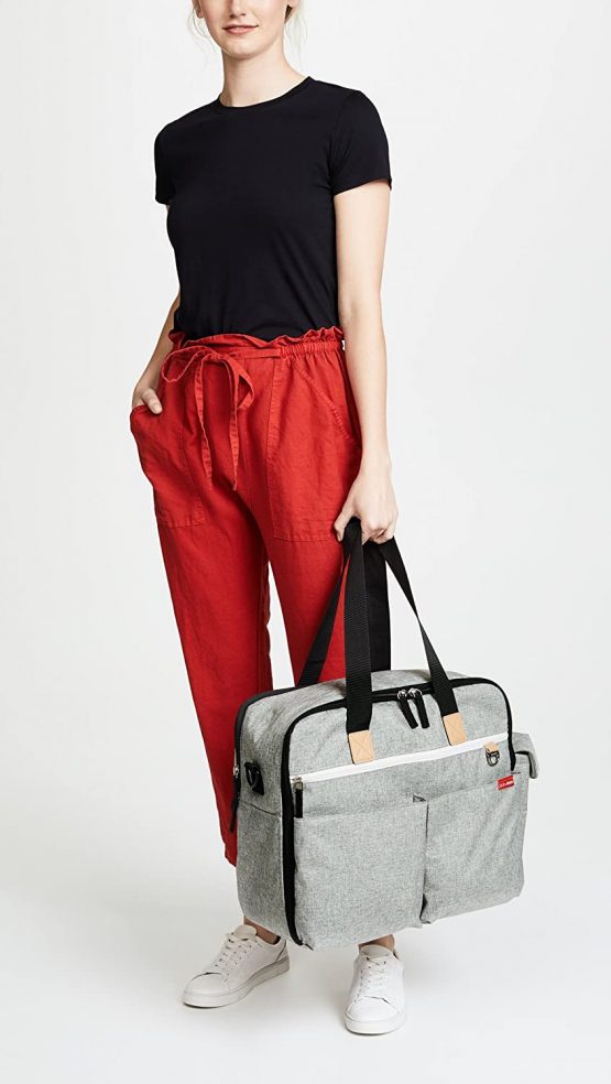 Skip Hop Duo Signature Weekender Changing Bag, Grey Melange - Image 3
