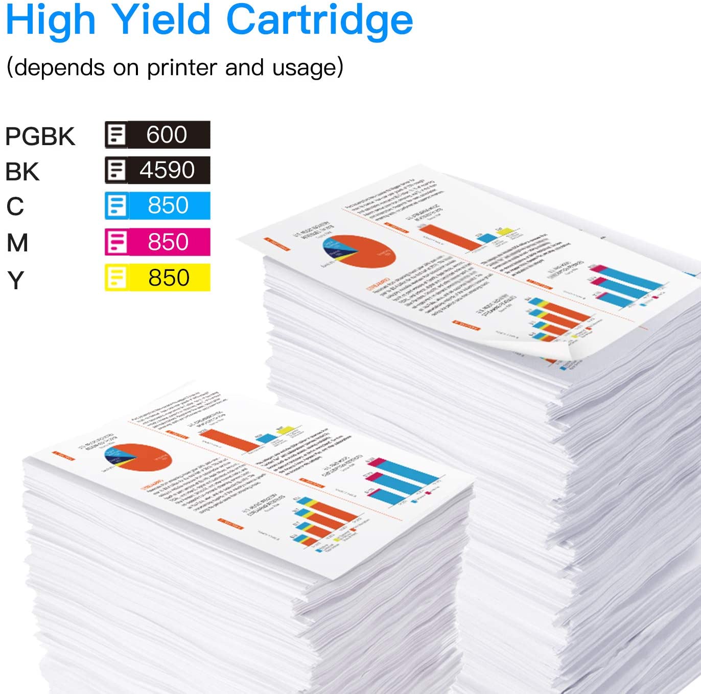 580XXL 581XXL Ink Cartridge Replacement for Canon PGI-580 CLI-581 Ink Compatible for Pixma TS6250 TS6350 TS8250 TS6351 TS6251 TS705 TS8550 TS5150 TS6250 TS8500 TS8252 TS9150 TS9155 - Image 4