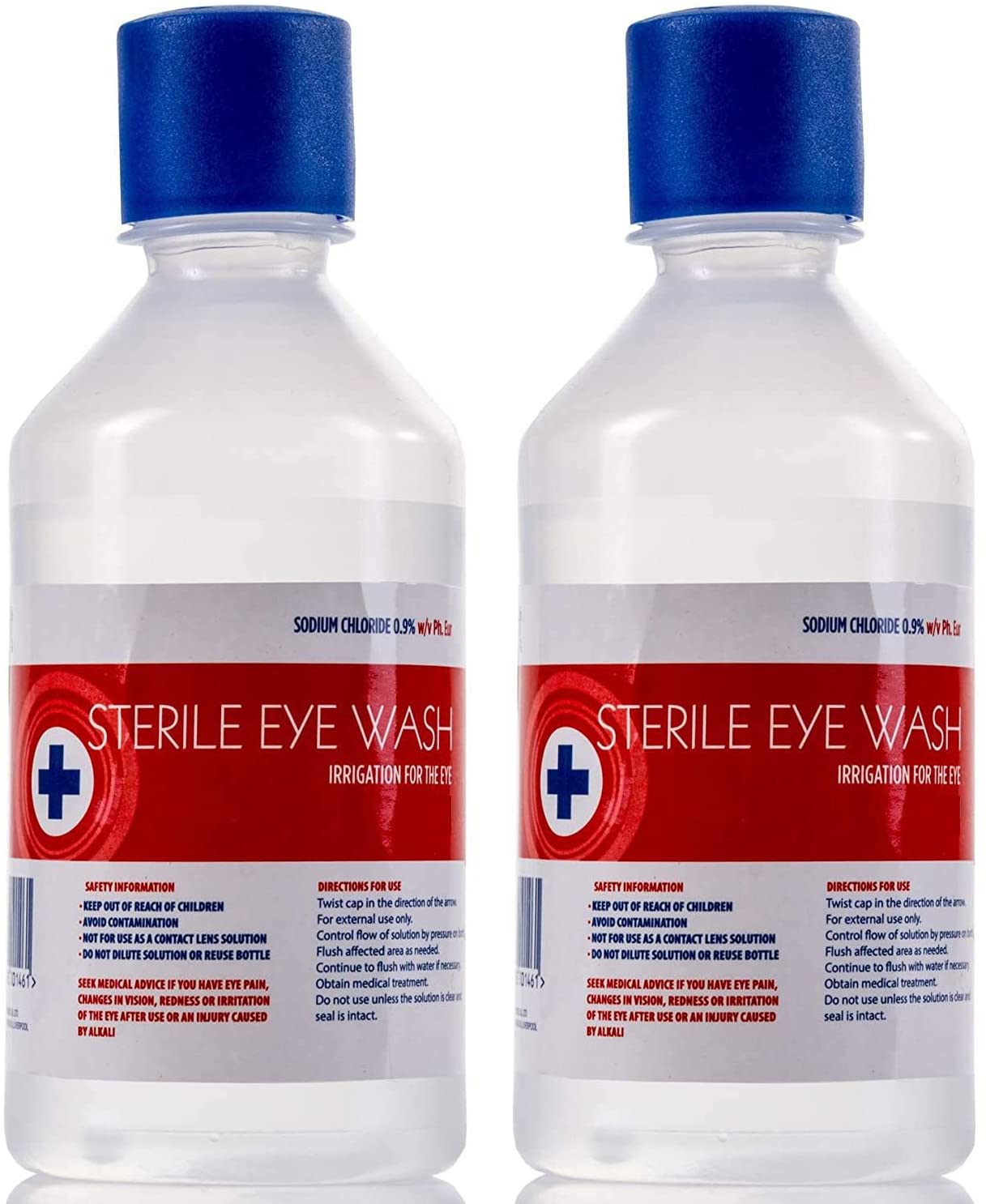 Saline Eye Wash Solution 2 x 500ml Bottles BigaMart