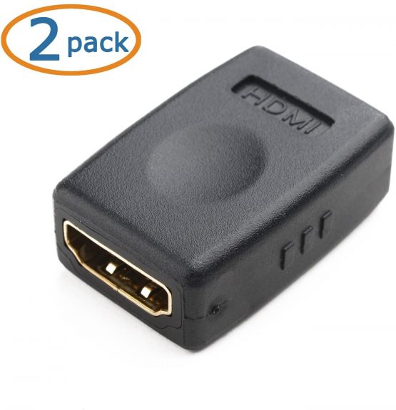Cable Matters 2-Pack HDMI to HDMI Female to Female Adapter (HDMI Coupler) with 4K and HDR Support - Image 2