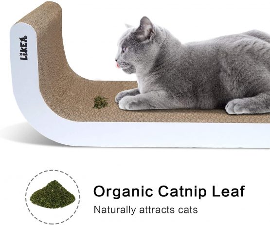 LIKEA Cat Scratcher, Incline Scratching Pad Post with Catnip【Superior Cardboard & Construction, Multiple Scratching Angles to Match Your Cat's Preference - Image 4