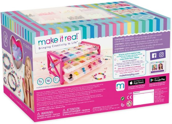 Make It Real - Ultimate Bead Studio. DIY Tween Girls Beaded Jewelry Making Kit. Arts and Crafts Kit Guides Kids to Design and Create Beautiful Bracelets, Necklaces, Rings and Headbands - Image 2