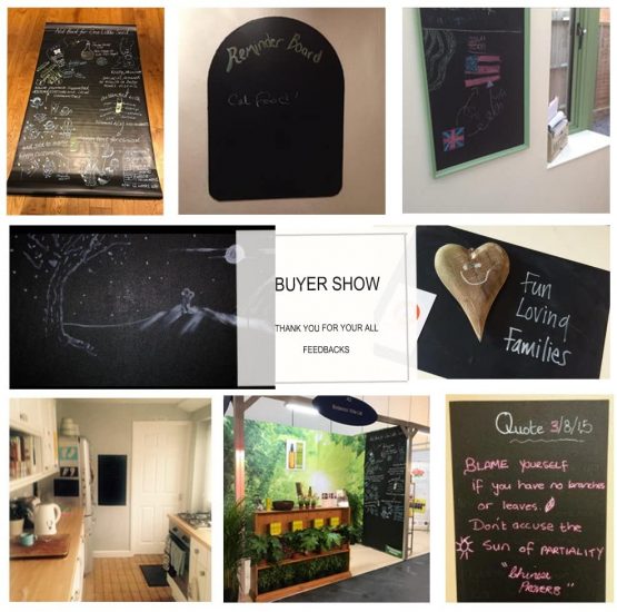 Blackboard Chalk Board Wall Sticker Wrapping Paper 43cm x 200cm for Home School & Office - Image 4