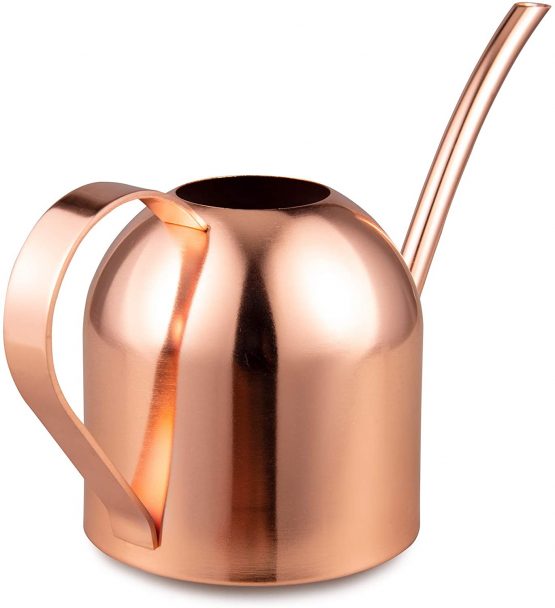 IMEEA 15oz/450ml Mini Watering Can Indoor for Kids House Desk Office Plants Bonsai Stainless Steel (Rose Gold) - Image 3