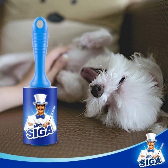 MR Extra Sticky Lint Roller Pet Hair Remover with Easy Tear Sheets, 450 Sheets in Total, 5-Pack, Blue - Image 4