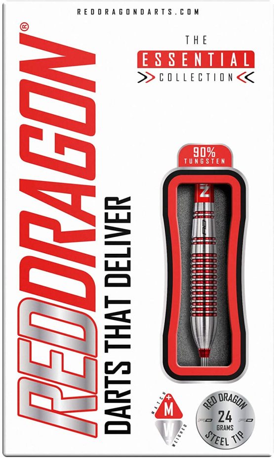 RED DRAGON Reflex Tungsten Darts Set with Flights and Stems - Image 4
