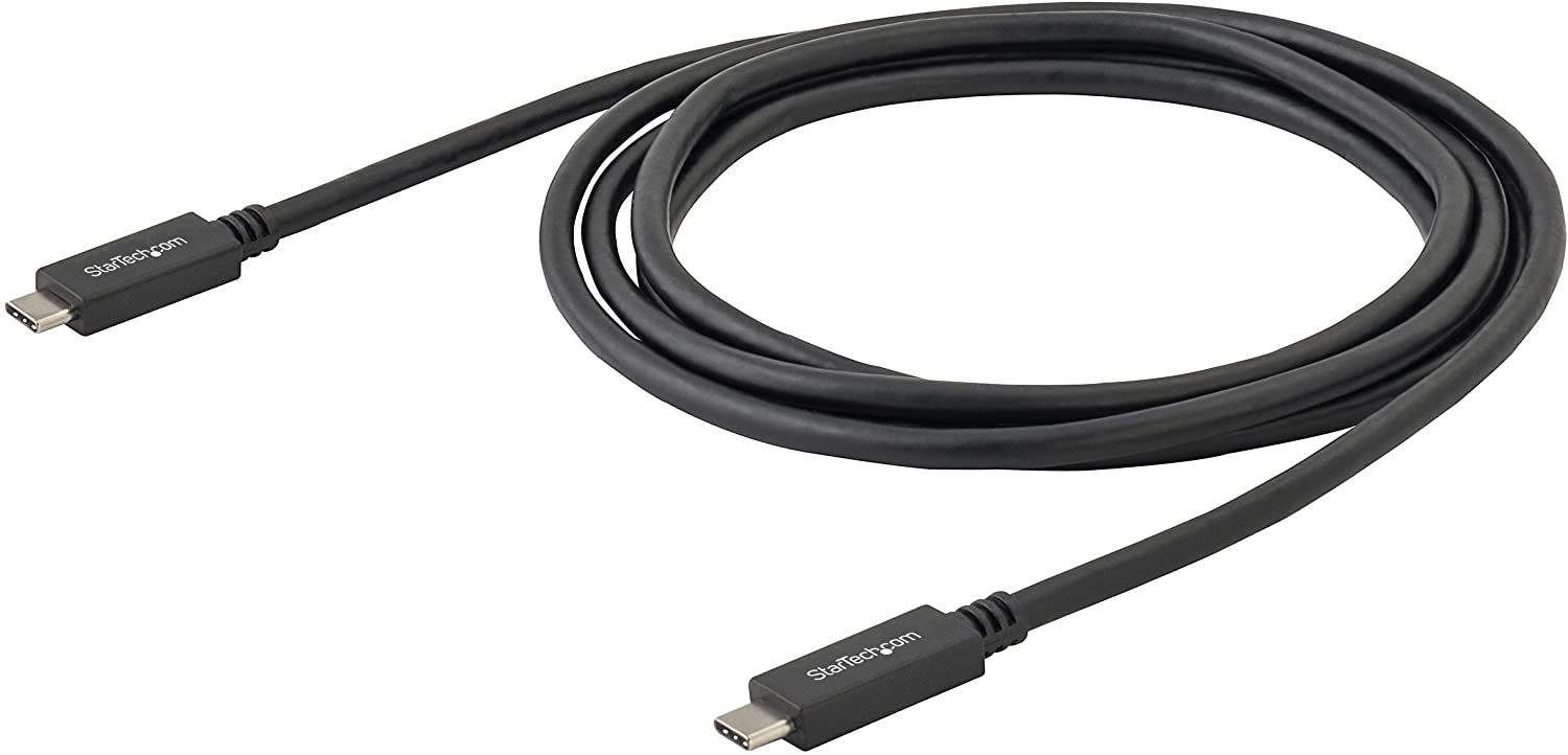 StarTech.com USB 3.1 Type C Cable - 6 ft / 2m - with Power Delivery (USB PD) - Power Pass Through Charging - USB Charger (USB315CC2M) - Image 3
