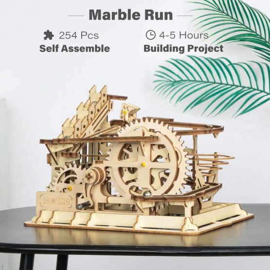 ROBOTIME Mable Run Wooden Model Kits for Adults 3D Puzzle Construction Building Craft Kits to Build for Teens - Image 2