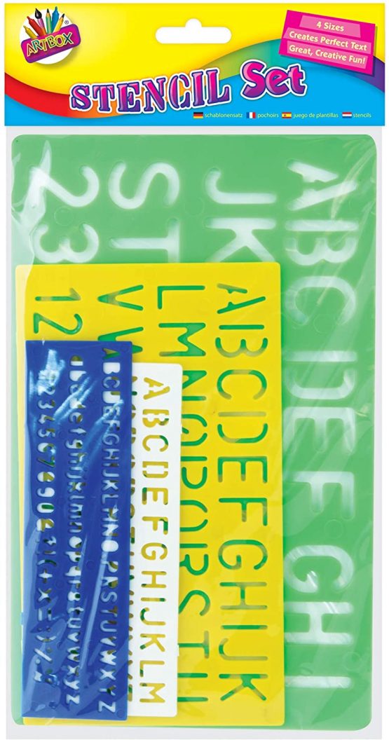 Artbox Stencil - Assorted Colours (Set of 4)