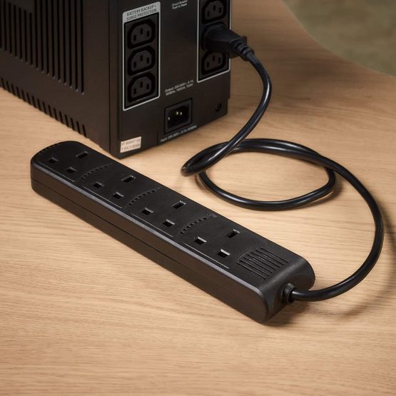 Computer Spares 1m IEC C14 Plug to 4 Gang Mains Power UK Socket - Image 4