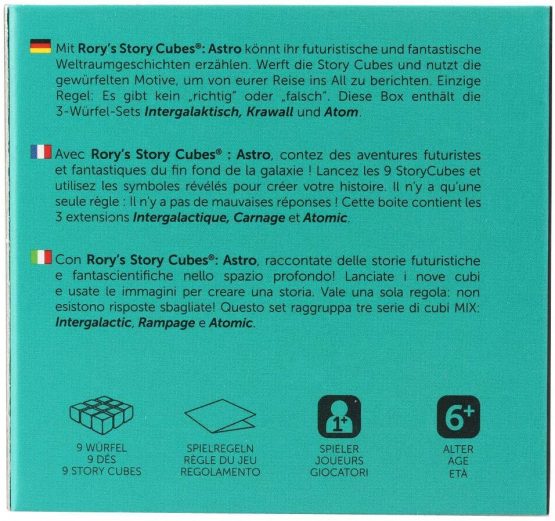 Asmodee Italy, Rory's Story Cubes Astro (Ottanio), Dice Game to Create Stories, Italian Edition, 8085 - Image 2