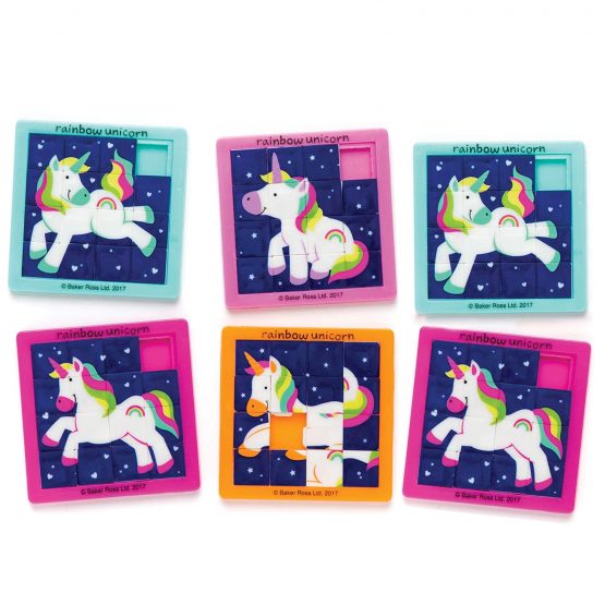 Baker Ross AR581 Rainbow Unicorn Sliding Puzzles (Pack of 4) - Image 3