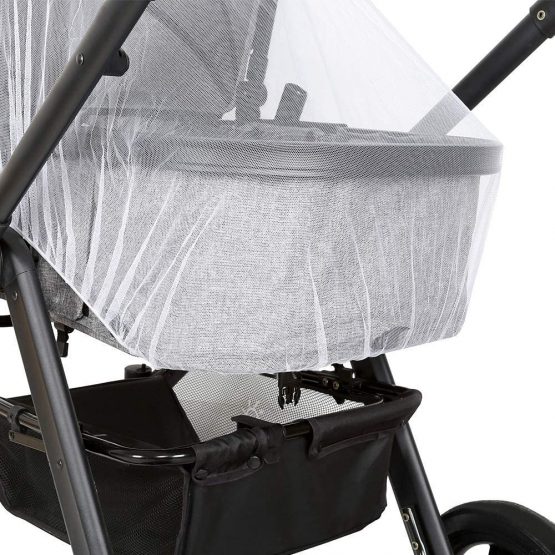 LEMESO Universal Stroller Mosquito Net Protection Against Mosquitoes Insects for Prams Buggy Pushchair Strollers Carrycot Travel Cot Bassinet Cradles Cribs Insert Nets - White - Image 3