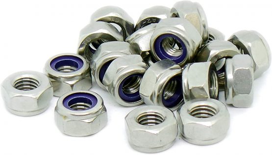 M10 (10mm) Nyloc Hex Nut (Type-T) - Stainless Steel (A2) (Pack of 20)