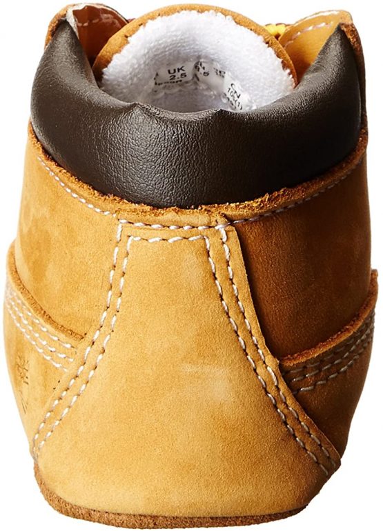 Timberland Crib Bootie with Hat (Infant), Unisex Kids Birth Shoes, Wheat Nubuck, 0 Child UK (14.5 EU) - Image 3
