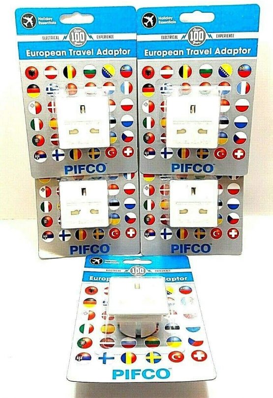 Pifco UKEUPIfco European UK to EU Travel Adaptor Plug, White - Image 2