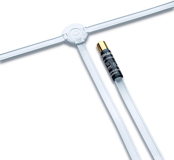 Oehlbach FM Wire Passive FM Aerial for FM/FM Radio Reception - 75 Ohm - Indoor Antenna with Flexible Use & Wall Mounting - White - Image 2