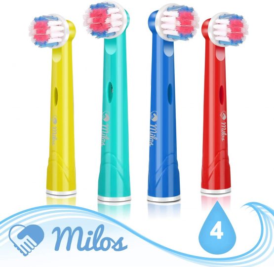 Milos Compatible Oral B Kids Toothbrush Heads 4 Kids
