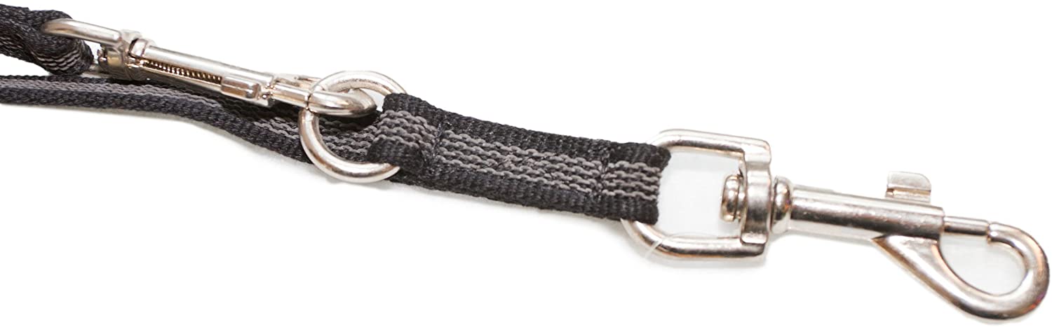 Color & Gray Adjustable Super-Grip Leash, 14 mm x 2,2 m, Black-Gray - Image 2