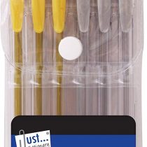 Just stationery Gel Ink Pen - Silver/Gold (Set of 6), 1224
