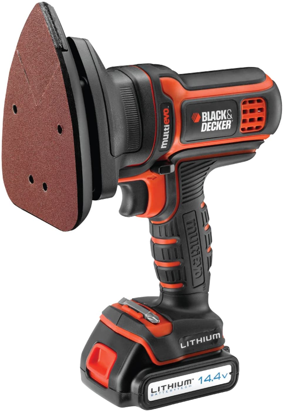 Black & Decker MTSA2-XJ Multi-Evo Multi-Tool Sander Attachment, Black/Orange, Diamètre D'orbite 2 mm - Image 2