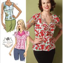 Butterick Patterns 6217 D5,Misses Blouse,Sizes 12-14-16-18-20