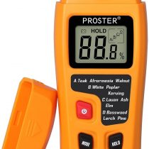 Moisture Meter Damp Meter RZMT-10 MD Digital Wood Moisture Meter Handheld Moisture Tester Detector Humidity Measuring with HD LCD for Wood Firewood Cardboard Paper (Range 0-99.9%)