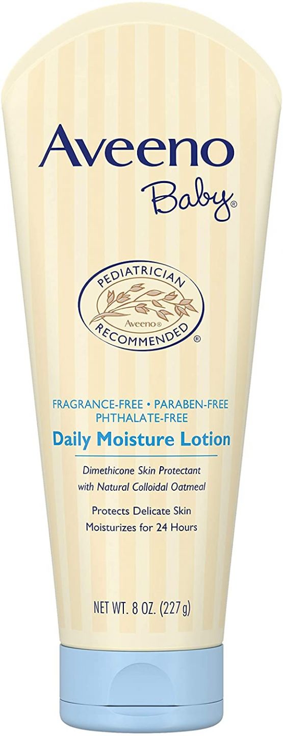 Aveeno Baby Fragrance Free Daily Moisture Lotion, 8 Ounce