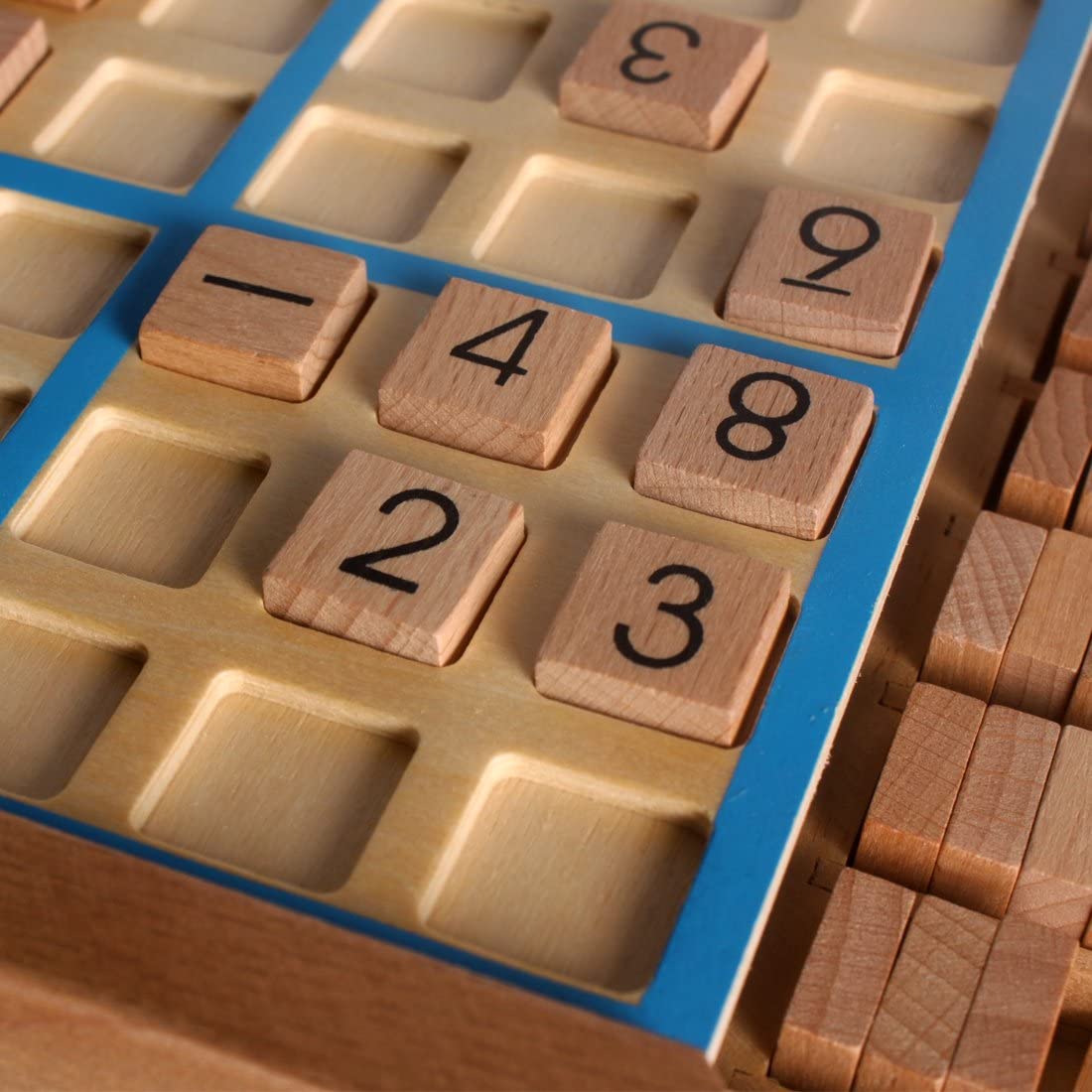 Larcele Gioco Da Tavolo Sudoku – Versione Compatta In Legno – Perfetto Per Adulti E Bambini (6+ Anni) – Gioco Educativo Da Viaggio
