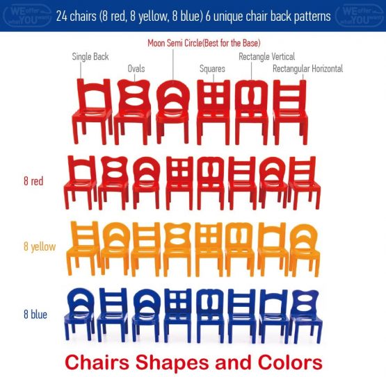 WEofferwhatYOUwant Chairs and Ladders Game. 44 Individual Pieces. Family Game Stack and Balance the Most - Image 3