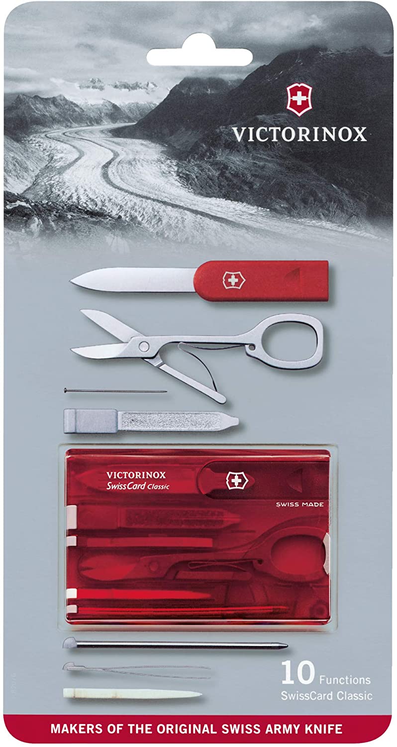 Victorinox, Swiss Card Classic, Swiss Made Pocket Tool, Multi Tool, Credit Card Size, 10 Functions, Emergency blade, Scissors - Image 3