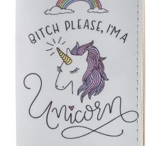 DonDon Women’s Purse Wallet Unicorn Pattern Saying I am a Unicorn