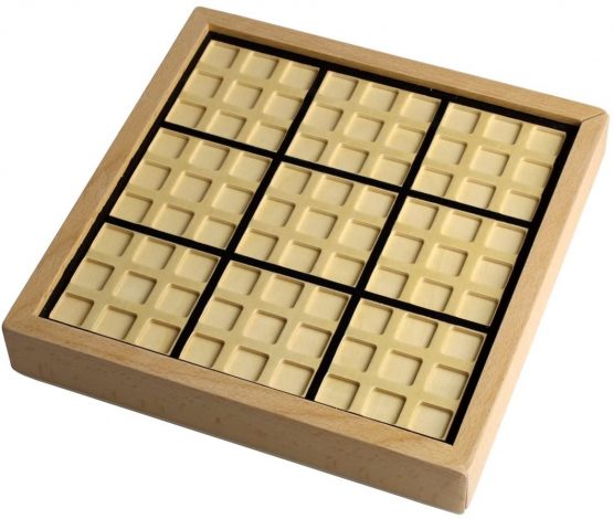 Andux Sudoku Puzzle Board Game with Drawer Wooden Number SD-02 (Black) - Image 4