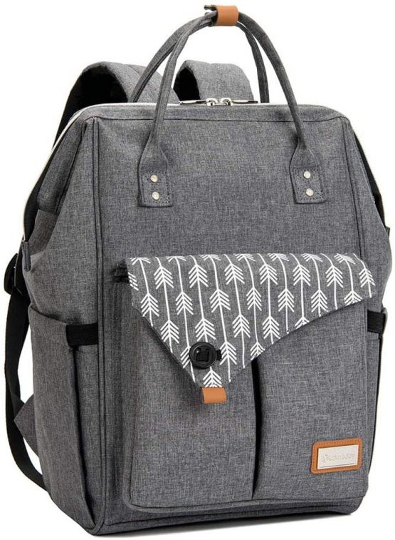 Lekebaby Nappy Changing Backpack Changing Bag with Changing Mat