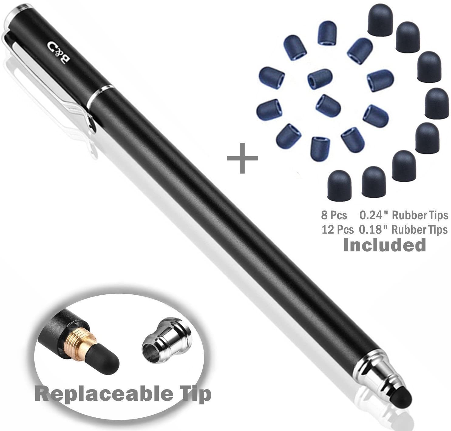 Bargains Depot B&D Universal Capacitive Stylus Pen 2-in-1 Styli Touch Screen Pen for iPad iPhone, iPod, Tablet, Samsung