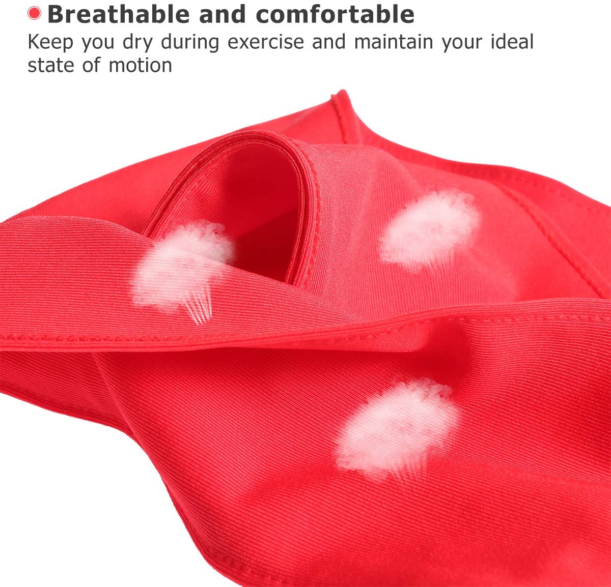 Frcolor Head Tie Sports Headband Tie Headband for Women and Men Sweatband Head Ties Ideal for Running Working Out Tennis Karate Athletics (Red) - Image 4