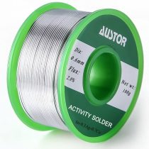 Austor 0.6mm Lead Free Solder Wire with Rosin Core, Sn 99% Ag 0.3% Cu 0.7%, 100g