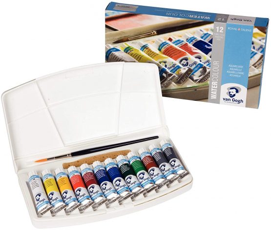 Royal Talens Van Gogh Watercolour 12 Tubes Plastic Pocket Box- - Image 4