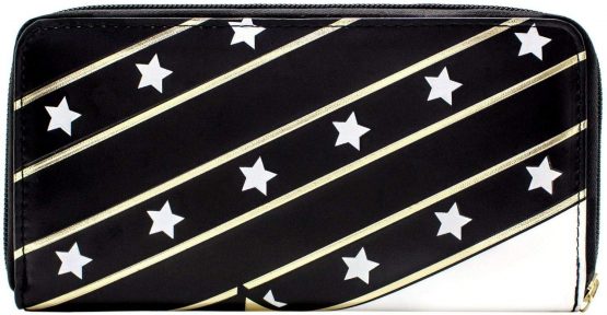 DC Wonder Woman Stars & Stripes Zip Around Coin ID Clutch Purse - Image 4