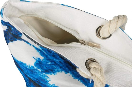 styleBREAKER Ladies XXL Beach bag with batik swivel pattern print, zipper, shoulder bag, shopper 02012344 - Image 3