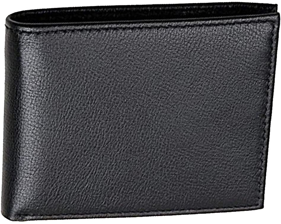 RAS Men’s RFID Blocking Slim Leather Wallet, Classic Bifold with Zipped Note Compartment, Coin Pocket, Tap-and-Go Slot