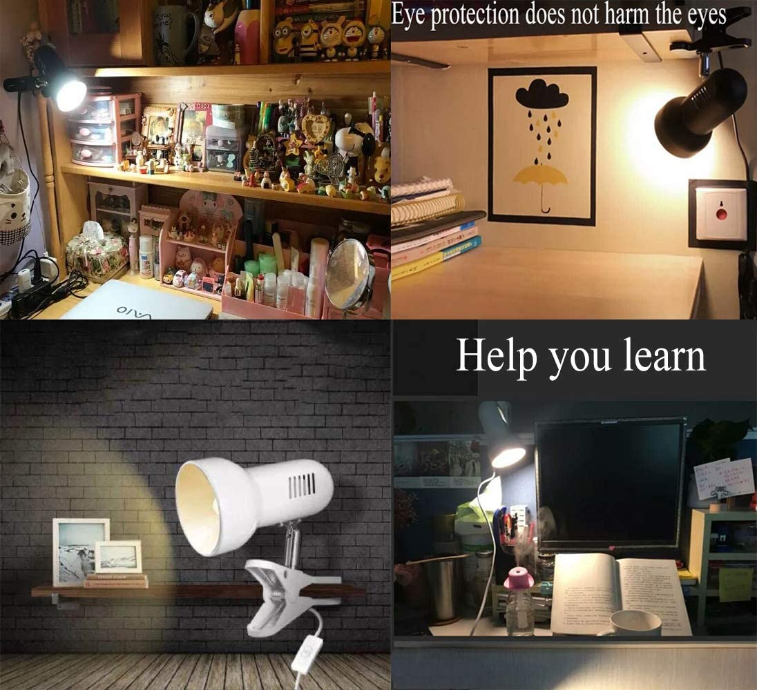 Clip on lamp,360 ° Rotating Clip Book Light Portable Reading lamp - Image 4