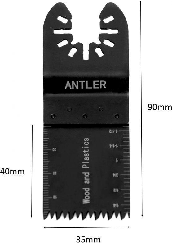 Antler QAB35CB 35mm Coarse Blades Compatible with Dewalt Stanley Worx Oscillating Multitool (Pack of 10) - Image 2