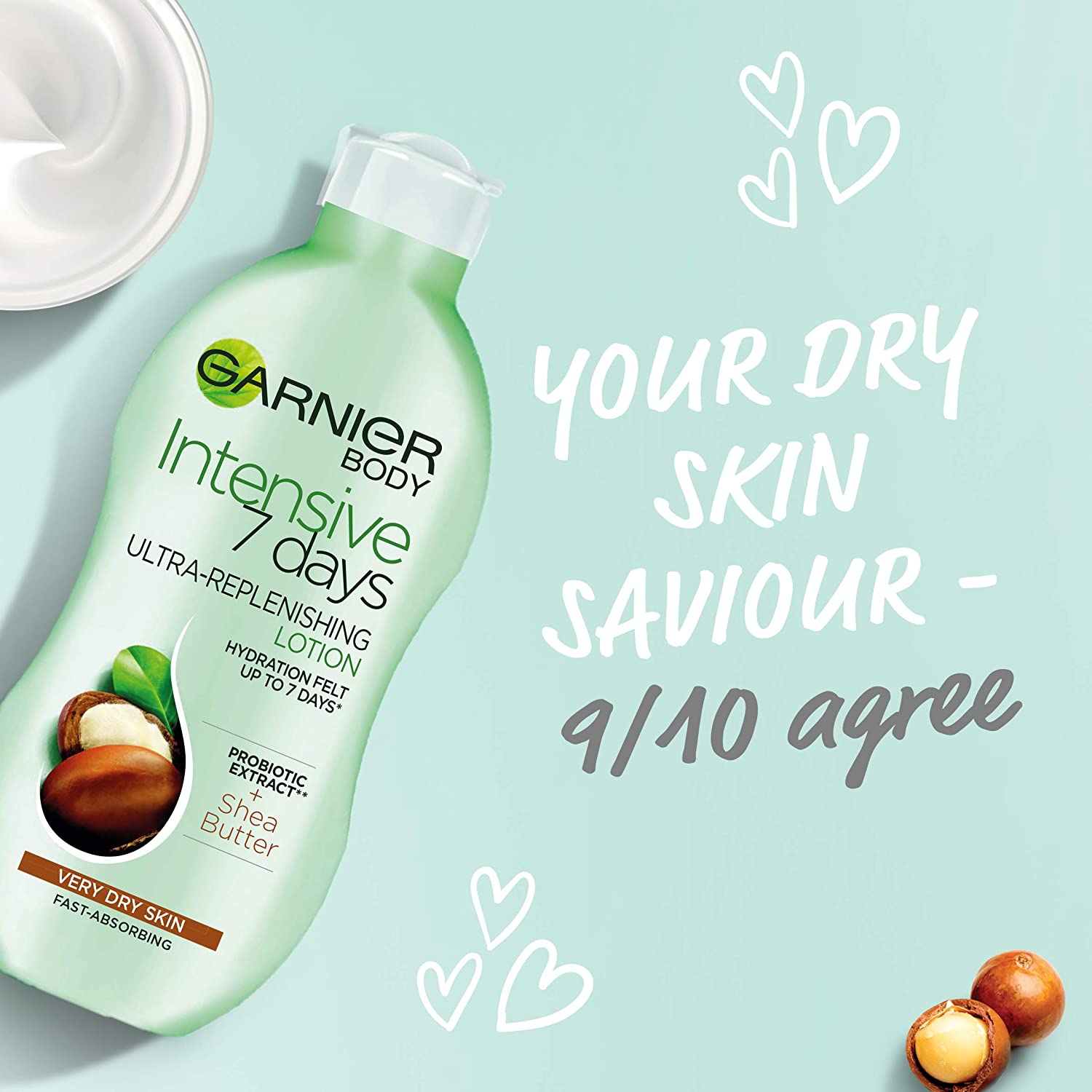 Garnier Intensive 7 Days Shea Butter Body Lotion Dry Skin, 400ml, 400 ml (Pack of 1) - Image 3